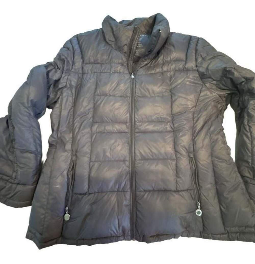 Calvin Klein Women's Packable Lightweight Premium Down Puffer Jacket Gray XXL